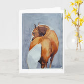 Palomino-Gruß-Karte Karte (Gelbe Blume)