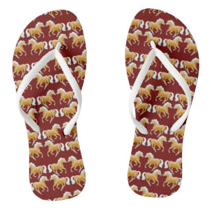 Palomino Haflinger Pferde Flip Flops Badesandalen