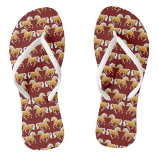 Palomino Haflinger Pferde Flip Flops Badesandalen