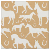 Palomino Horse Pattern Stoff (Nahaufnahme)