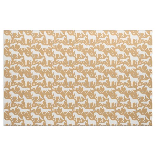 Palomino Horse Pattern Stoff (Fat Quarter (45,7 x 55,9 cm))