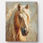 Palomino Horse Portrait Fotoplatte (Vorderseite)
