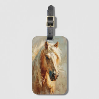 Palomino Horse Portrait Gepäckanhänger