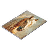 Palomino Horse Portrait Notizblock (Linke Seite)