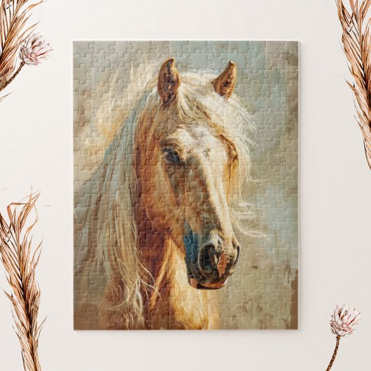 Palomino Horse Portrait Puzzle