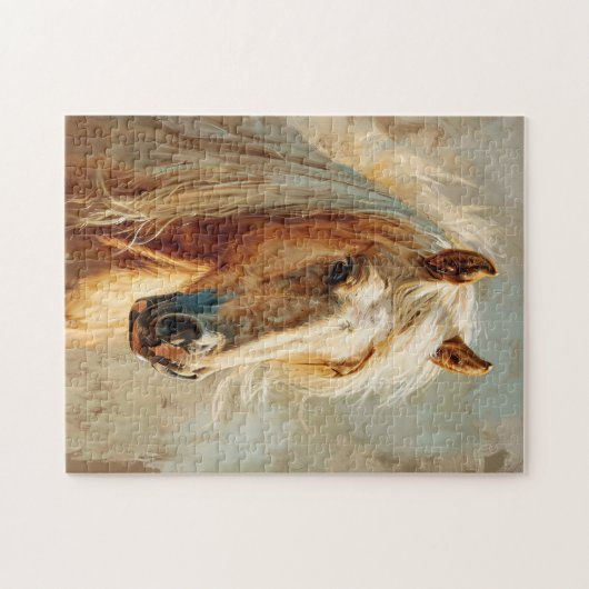 Palomino Horse Portrait Puzzle (Horizontal)
