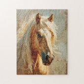 Palomino Horse Portrait Puzzle (Vertikal)