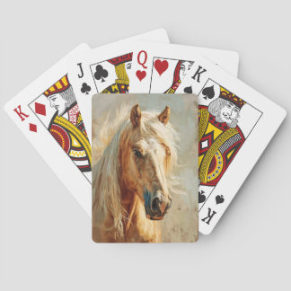 Palomino Horse Portrait Spielkarten