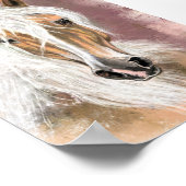 Palomino Horse Poster - Malerei (Ecke)