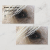 Palomino Horse Shoes Acres Visitenkarte (Vorne/Hinten)