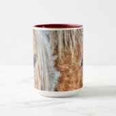 Palomino Horse's Eye Foto Trinken Tasse (Zentrum)