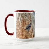 Palomino Horse's Eye Foto Trinken Tasse (Links)