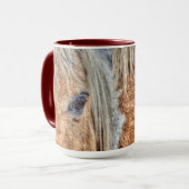Palomino Horse's Eye Foto Trinken Tasse (Vorderseite Links)