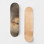 Palomino im Nebel Skateboard (Vorderseite)