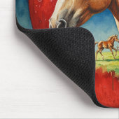 Palomino in einem Apfel Mousepad (Ecke)
