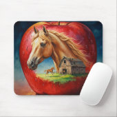 Palomino in einem Apfel Mousepad (Mit Mouse)