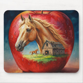 Palomino in einem Apfel Mousepad