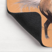 Palomino in farbigem Bleistift Mousepad (Ecke)