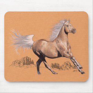 Palomino in farbigem Bleistift Mousepad