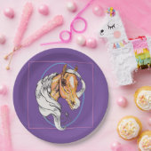 Palomino (lila) pappteller (Party)