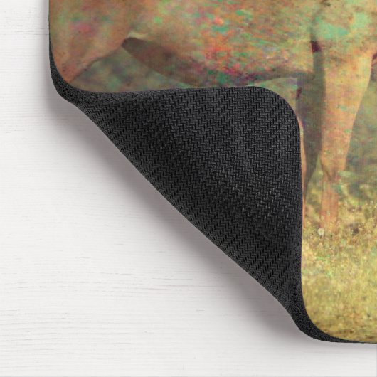 Palomino Mare and Foal Mousepad (Ecke)