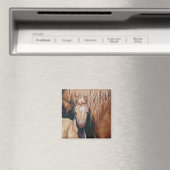 Palomino Mare mit cremello foal Magnet (In Situ (Geschirrspüler))