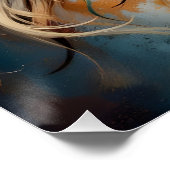 Palomino Paint Mustang Portrait Poster (Ecke)