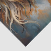 Palomino Paint Mustang Portrait Seidenpapier (Detail)