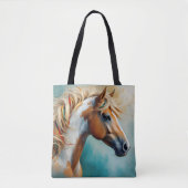 Palomino Paint Mustang Portrait Tasche (Vorderseite)