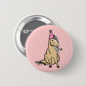 Palomino Party Pony Button (Vorne & Hinten)