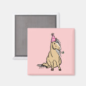 Palomino Party Pony Magnet (Vorderseite/Rückseite)