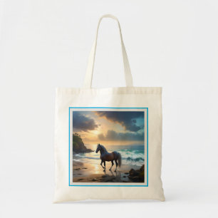 Palomino Pferd am Strand, Tragetasche