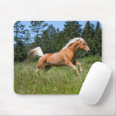 Palomino Pferd durch eine Wiese Mousepad (Mit Mouse)