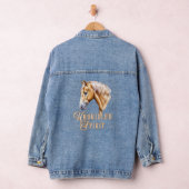 Palomino Pferd Unbritischer Geist Jeansjacke (Hangar)