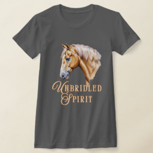 Palomino Pferd Unbritischer Geist T-Shirt