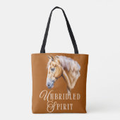 Palomino Pferd Unbritischer Geist Tasche (Rückseite)