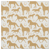 Palomino Pferde Pferde Pferdegeflecht Stoff (Muster)