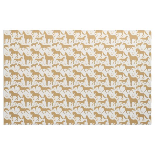 Palomino Pferde Pferde Pferdegeflecht Stoff (Fat Quarter (45,7 x 55,9 cm))