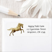 Palomino-Pferdeetikett (Insitu)