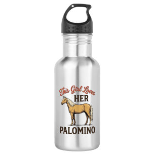 Palomino-Pferdeliebhaber Vintage-Stich T-Shirt_1 Edelstahlflasche