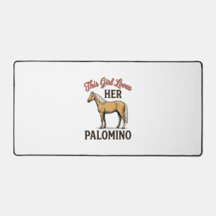 Palomino-Pferdeliebhaber Vintage-Stich T-Shirt_1 Schreibtischunterlage