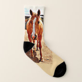 Palomino-Pferdesocken Socken (Links - Innen)
