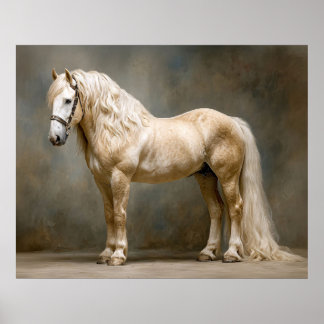 Palomino-Pferdporträt Poster