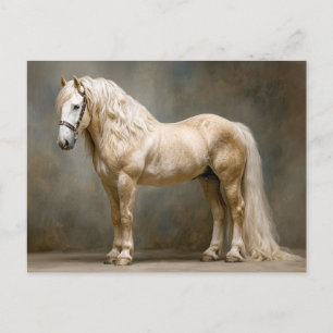 Palomino-Pferdporträt Postkarte