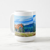 Palomino Pinto im Feld- und Forstbereich Kaffeetasse (Vorderseite Links)