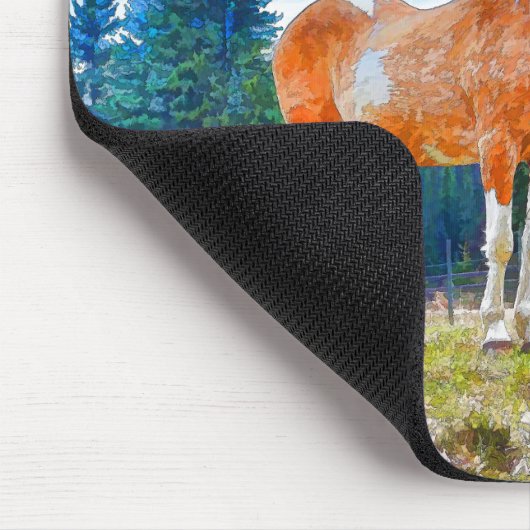 Palomino Pinto im Feld- und Forstbereich Mousepad (Ecke)