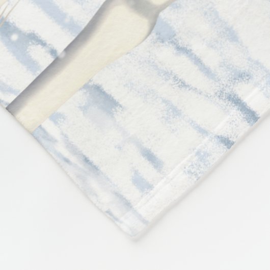 Palomino Pinto Paint Quarter Pferde im Schnee Fleecedecke (Ecke)