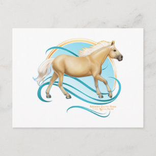 Palomino Quarter Horse Postkarte