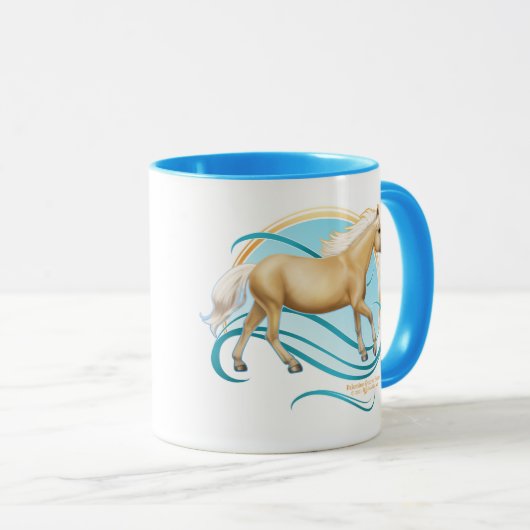 Palomino Quarter Tasse (VorderseiteRechts)