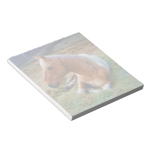 Palomino Reitstall Notizblock (angewinkelt)